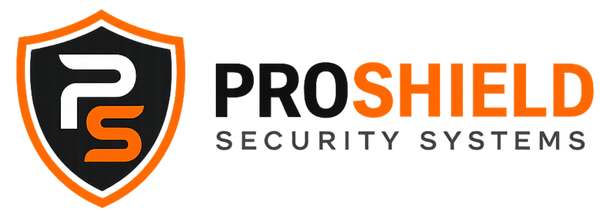 ProShield Security Systems logo on a white background